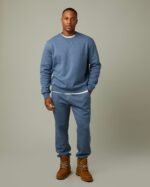 Tims Unisex Crewneck - Denim Heather - Image 4