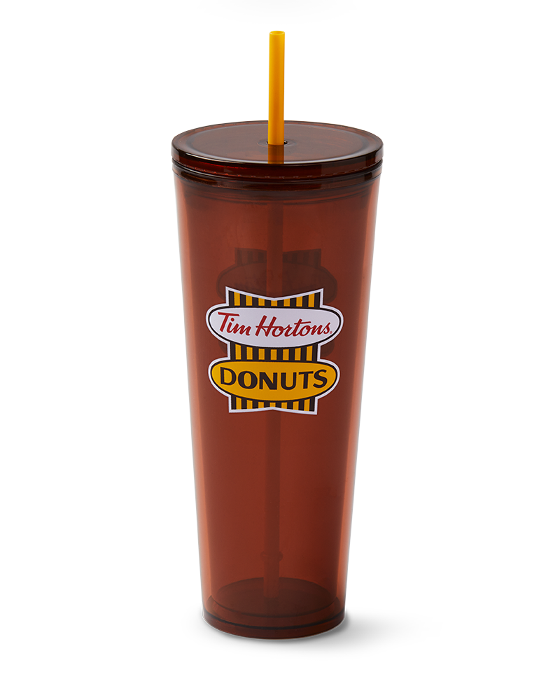 Retro_PlasticStrawTumbler_Back_cca77d7a-ef10-4ff8-be1f-1c9fa5cee30f 24oz Plastic Straw Tumbler – English Retro Logo - Image 1