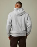 Tims Unisex Hoodie - Grey Marl - Image 4